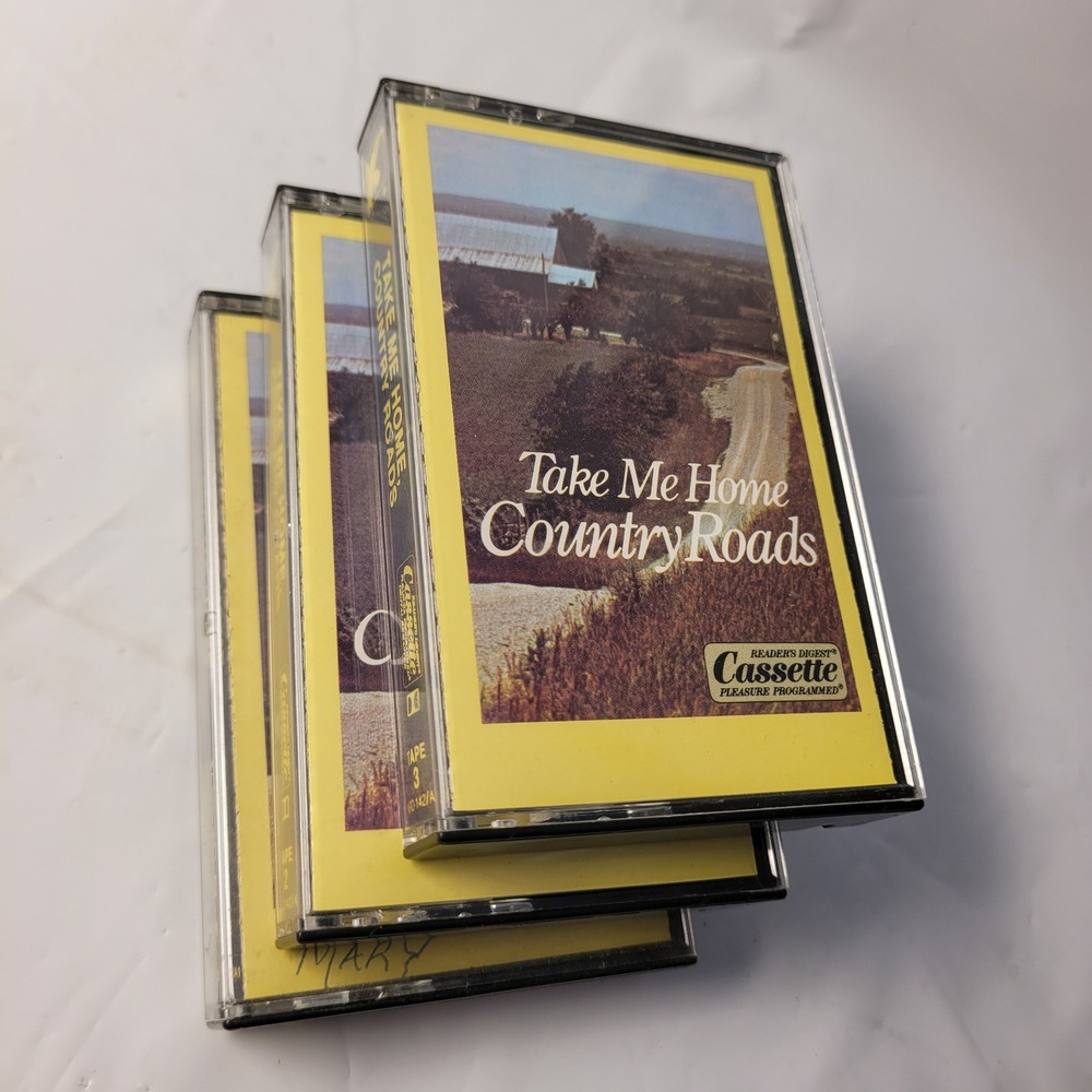 Reader's Digest Take Me Home Country Roads Cassette Tape Set 3-Pack KRD-142/A